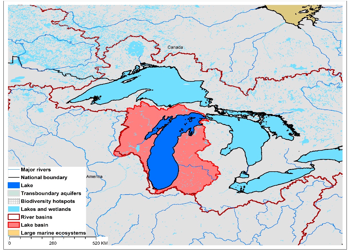 (a)Lake Michigan basin and associated  transboundary water systems